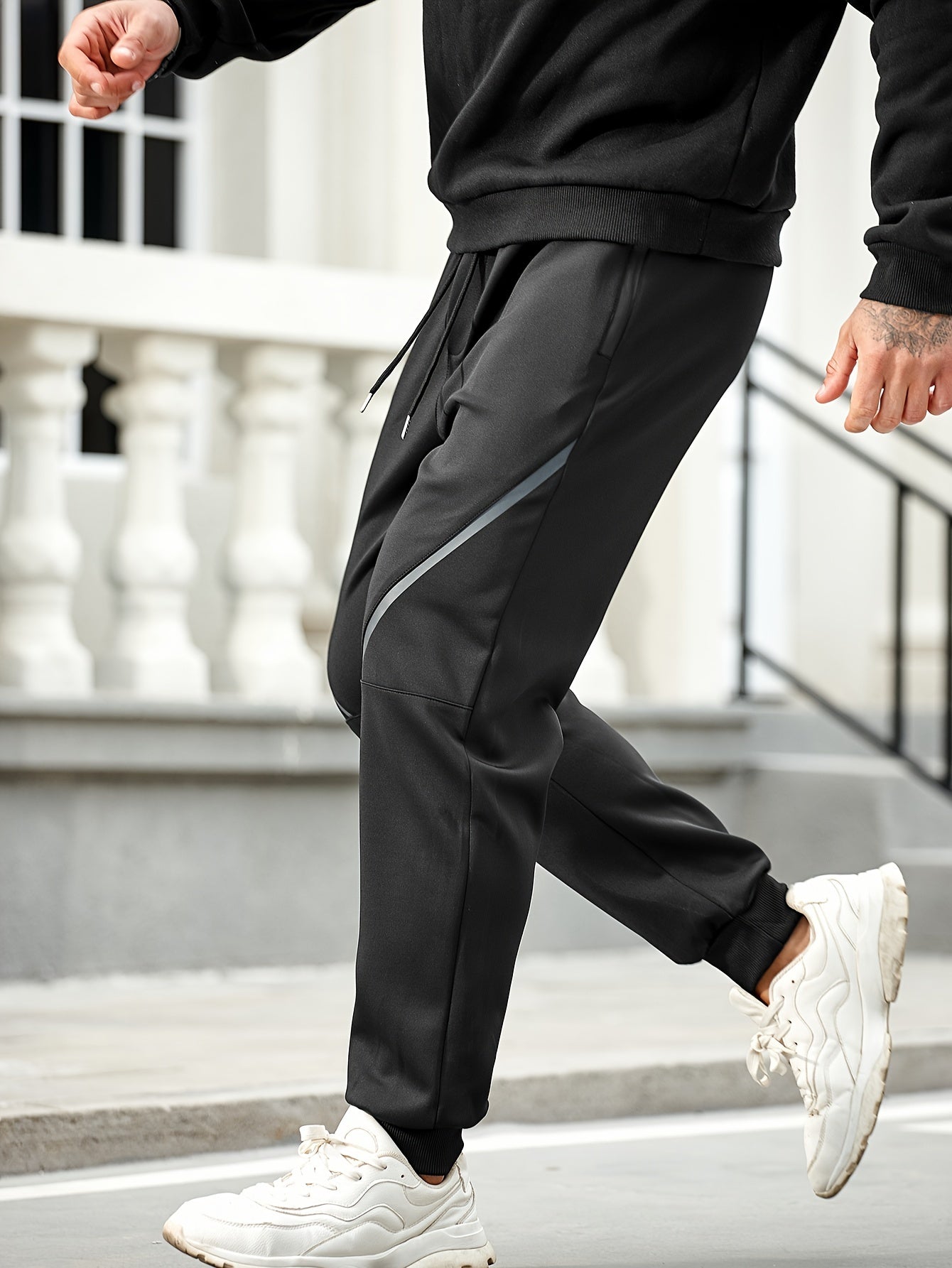 Drawstring Sweatpants Loose Fit Pants Men's Casual Joggers For Men Spring Fall Running Jogging